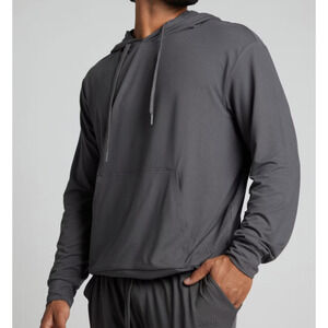 316 NEW COMFRT All Day Jersey Hoodie in Steel Grey Sz Small Unisex